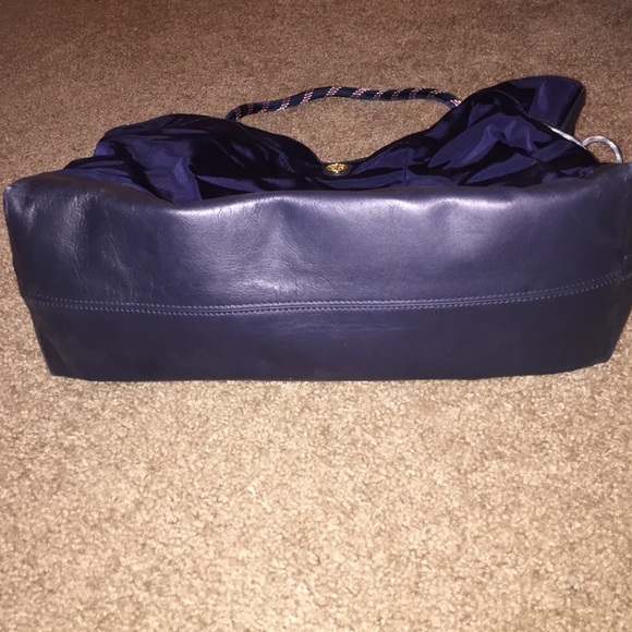 Tory Burch Nylon Cinched tote in Blue - Picture 3 of 4